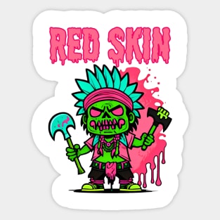 Red skin Sticker